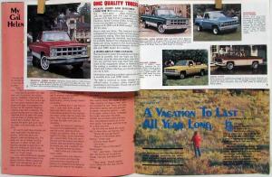 1980 GMC Points Mag Sep Oct Issue PREVIEW 81 GMC Trucks Sales Brochure Inside