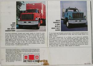 1980 GMC Astro General Brigadier Heavy Hauler Trucks MAILER Sales Brochure Orig