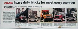 1980 GMC Astro General Brigadier Heavy Hauler Trucks MAILER Sales Brochure Orig