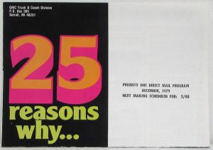 1980 GMC Medium Duty Trucks MAILER Sales Brochure Steel Tilt Top Kick Convention