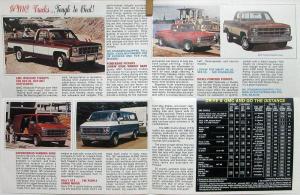 1980 GMC Pickup Trucks Van MAILER Sales Brochure Suburban Jimmy Caballerio Orig