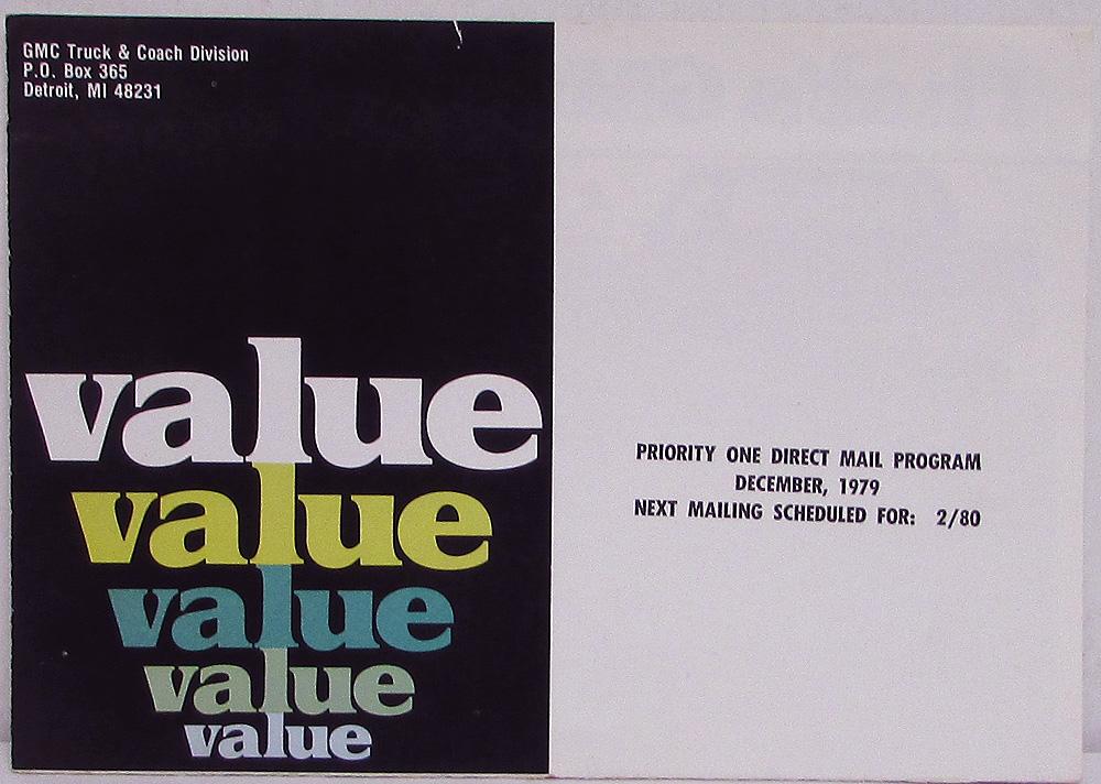 1980 GMC Pickup Trucks Van MAILER Sales Brochure Caballerio Suburban Jimmy  Orig