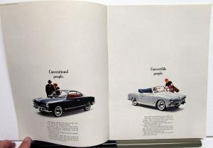 1962 1963 Volkswagen VW Dealer Prestige Sales Brochure Karmann Ghia Rare