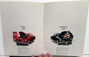 1962 1963 Volkswagen VW Dealer Prestige Sales Brochure Karmann Ghia Rare