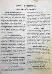 1962 GMC Truck Models 1000-5000 Service Shop Maintenance Repair Manual