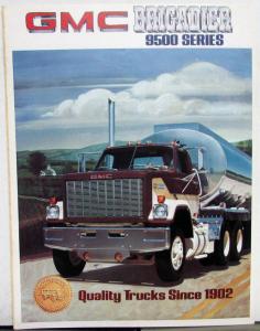 1980 GMC Brigadier 9500 Series Sales Brochure Original