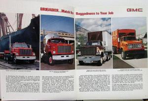 1980 GMC Brigadier 9500 Series Sales Brochure Original
