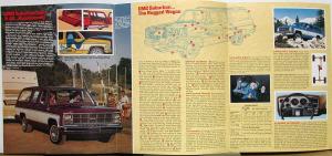 1980 GMC Suburban Truck C & K Series Specs Sales Brochure Folder Original