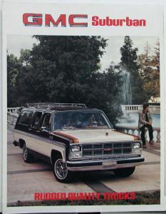 1980 GMC Suburban Truck C & K Series Specs Sales Brochure Folder Original