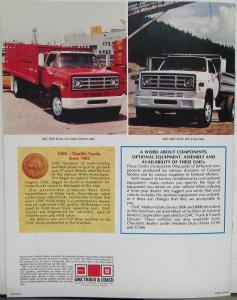 1980 GMC Series 5000-6000 97.5 Conventional Truck Sales Brochure Original