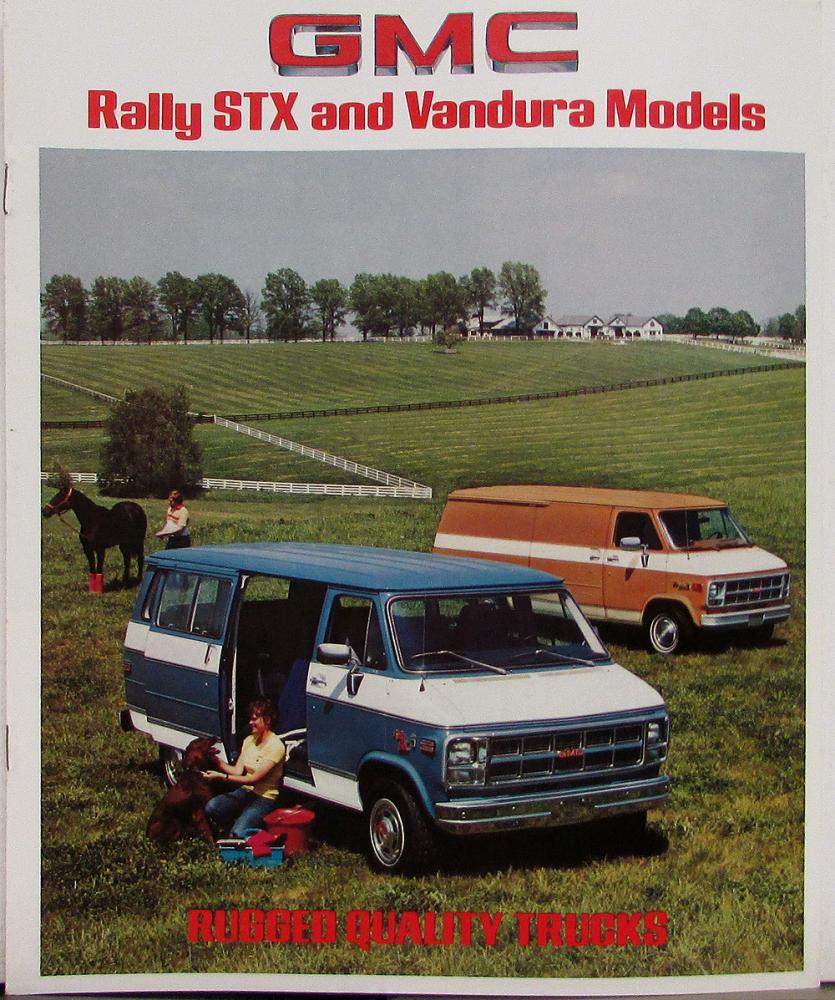 1980 GMC Rally STX Vandura Van Models Truck Sales Brochure Original