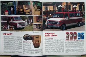 1980 GMC Rally STX Vandura Van Models Truck Sales Brochure Original