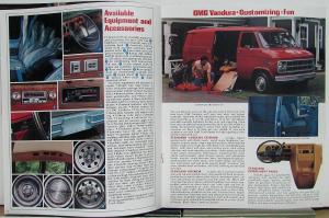 1980 GMC Rally STX Vandura Van Models Truck Sales Brochure Original