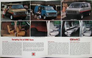 1980 GMC Rally STX Vandura Van Models Truck Sales Brochure Original