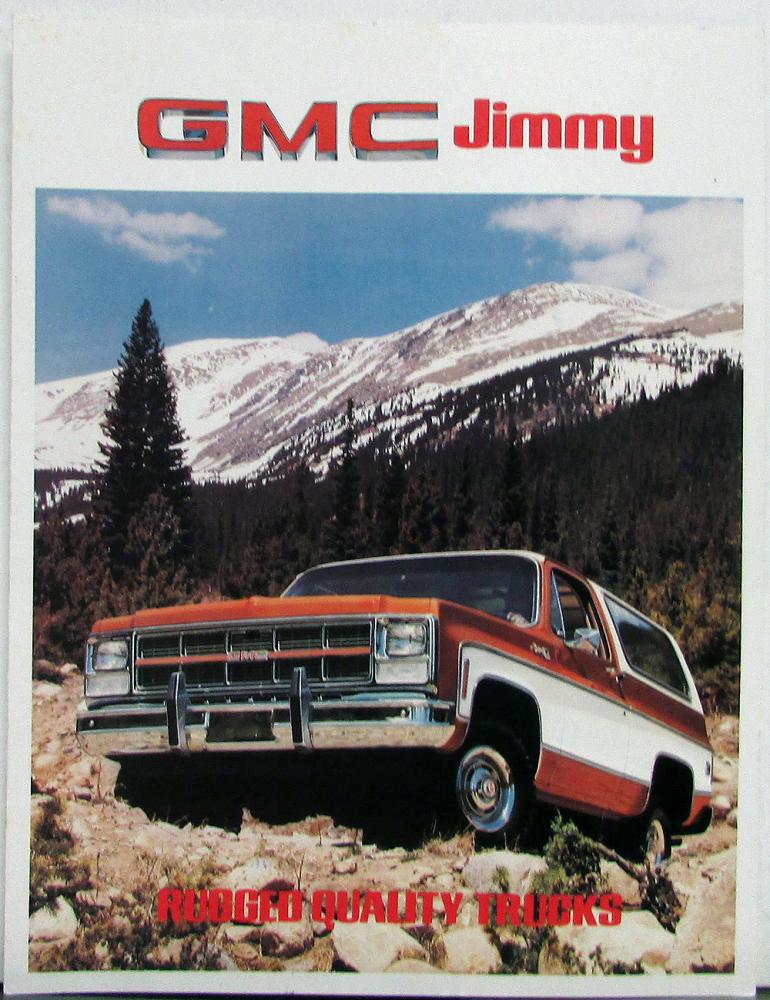 1980 GMC Jimmy C- K-1500 Truck Sales Brochure Folder Original