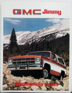 1980 GMC Jimmy C- K-1500 Truck Sales Brochure Folder Original