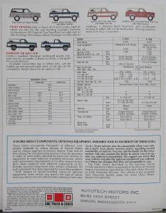 1980 GMC Jimmy C- K-1500 Truck Sales Brochure Folder Original