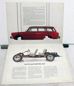 1965 Volkswagen Dealer Sales Brochure Folder VW Squareback Sedan