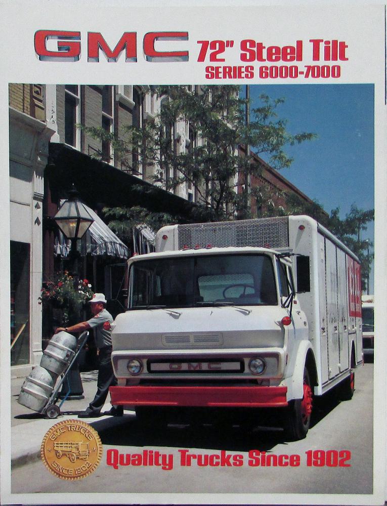 1980 GMC 72 Inch Steel Tilt Series 6000 7000 Truck Sales Brochure Folder Orig
