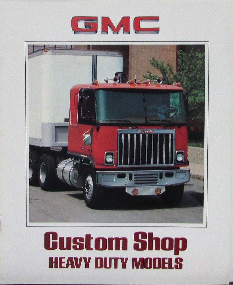 1980 GMC Custom Shop Astro General Brigadier Truck Sales Brochure Original