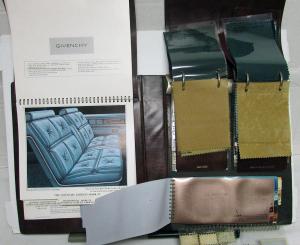 1976 Lincoln Continentals Dealer Album Color & Upholstery Samples Paint
