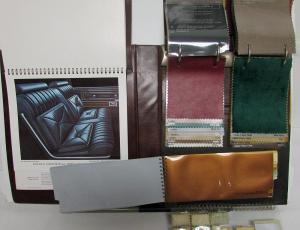 1976 Lincoln Continentals Dealer Album Color & Upholstery Samples Paint