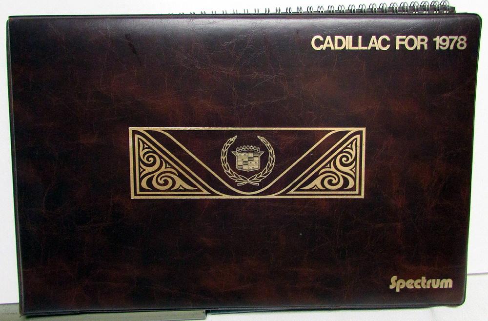 1978 Cadillac Dealer Spectrum Data Book Sales Refence Album Rival Comparisons