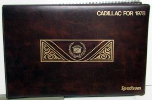 1978 Cadillac Dealer Spectrum Data Book Sales Refence Album Rival Comparisons