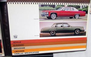 1978 Cadillac Dealer Spectrum Data Book Sales Refence Album Rival Comparisons