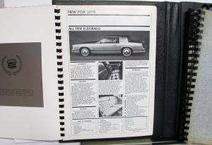 1979 Cadillac Dealer Album Merchandising Guide Data Upholstery Fabric Paint