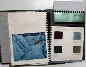 1979 Cadillac Dealer Album Merchandising Guide Data Upholstery Fabric Paint