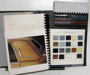 1979 Cadillac Dealer Album Merchandising Guide Data Upholstery Fabric Paint