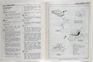 1990-1991 Oldsmobile Cutlass Supreme Service Shop Manual Convertible Supplement