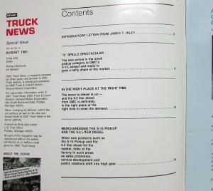 1981 GMC Truck News 1982 S 15 Pickup 6.2 Liter Diesel Aug Vol 46 No 4 Original