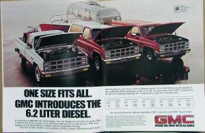 1981 GMC Truck News 1982 S 15 Pickup 6.2 Liter Diesel Aug Vol 46 No 4 Original