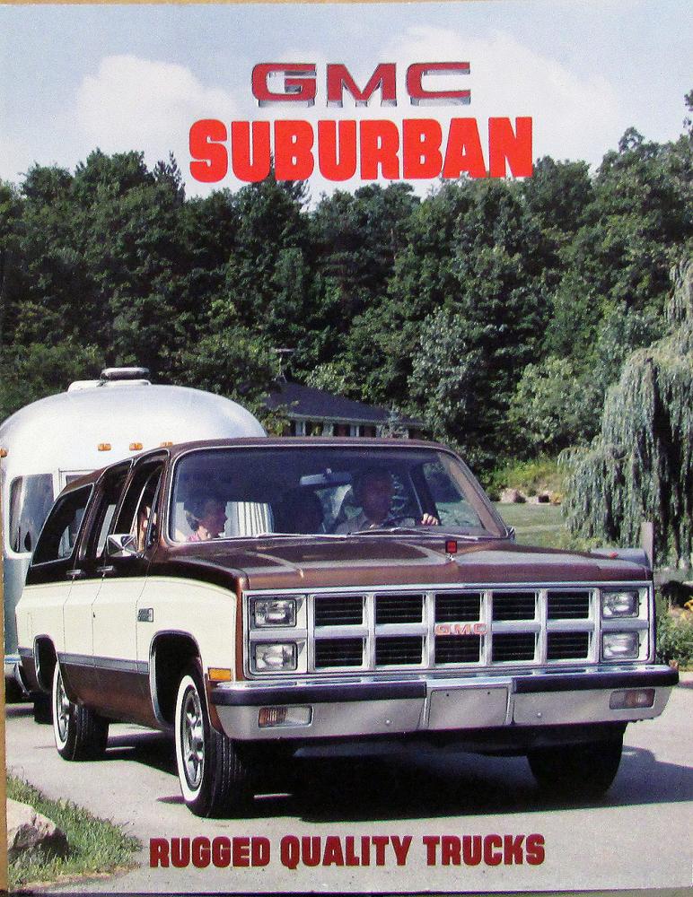 1981 GMC Suburban Sierra Sales Brochure Folder Features Specs Original
