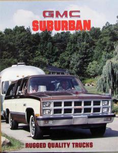 1981 GMC Suburban Sierra Sales Brochure Folder Features Specs Original