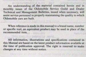 1990 Oldsmobile Trofeo and Toronado Service Shop Repair Manual