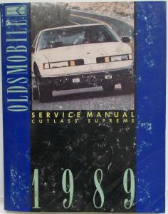 1989 Oldsmobile Cutlass Supreme Service Shop Repair Manual