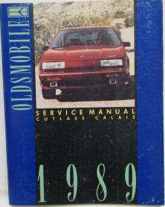 1989 Oldsmobile Cutlass Calais Service Shop Repair Manual