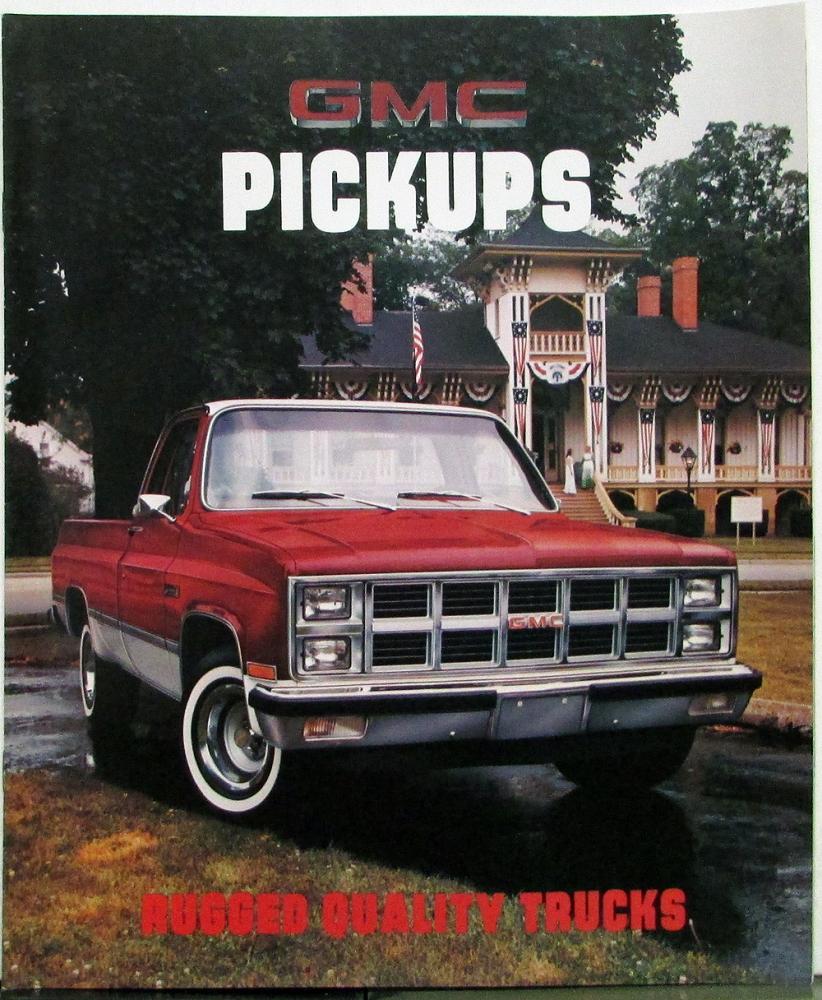 1981 GMC Pickup Truck Sierras Street 4x4 Crew Cab Chassis Sales Brochure Orig