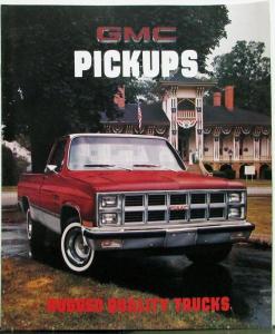 1981 GMC Pickup Truck Sierras Street 4x4 Crew Cab Chassis Sales Brochure Orig