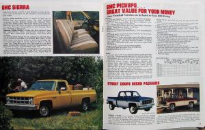 1981 GMC Pickup Truck Sierras Street 4x4 Crew Cab Chassis Sales Brochure Orig