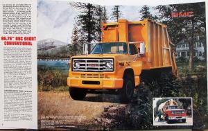 1981 GMC Heavy Duty Trucks for Refuse Garbage Industry Sales Brochure Original