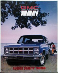 1981 GMC Jimmy & Sierra Pkg Truck C & K 1500 Sales Brochure Folder Original