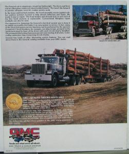 1981 GMC Heavy Duty Logging Industry General Truck Sales Brochure Folder Orig