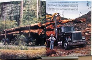 1981 GMC Heavy Duty Logging Industry General Truck Sales Brochure Folder Orig