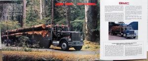 1981 GMC Heavy Duty Logging Industry General Truck Sales Brochure Folder Orig