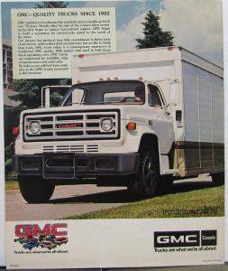 1981 GMC Medium Trucks Series 5000 6000 7000 CANADIAN Sales Brochure Original