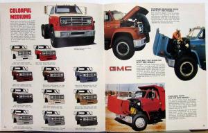 1981 GMC Medium Trucks Series 5000 6000 7000 CANADIAN Sales Brochure Original